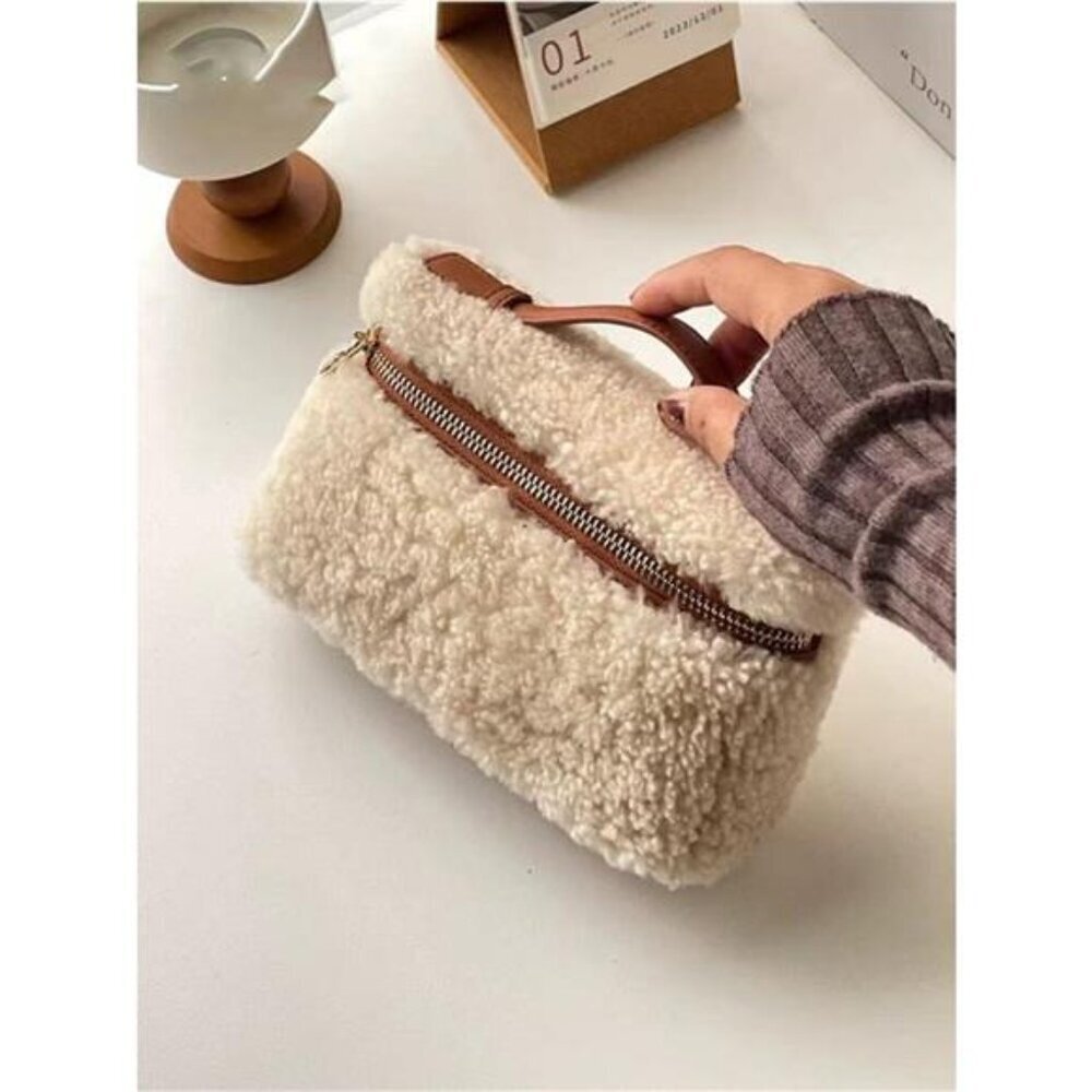 Lamb Wool Crossbody Bag